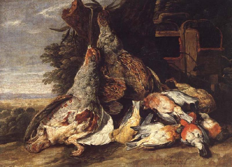 Jan  Fyt Dead Birds in a Landscape